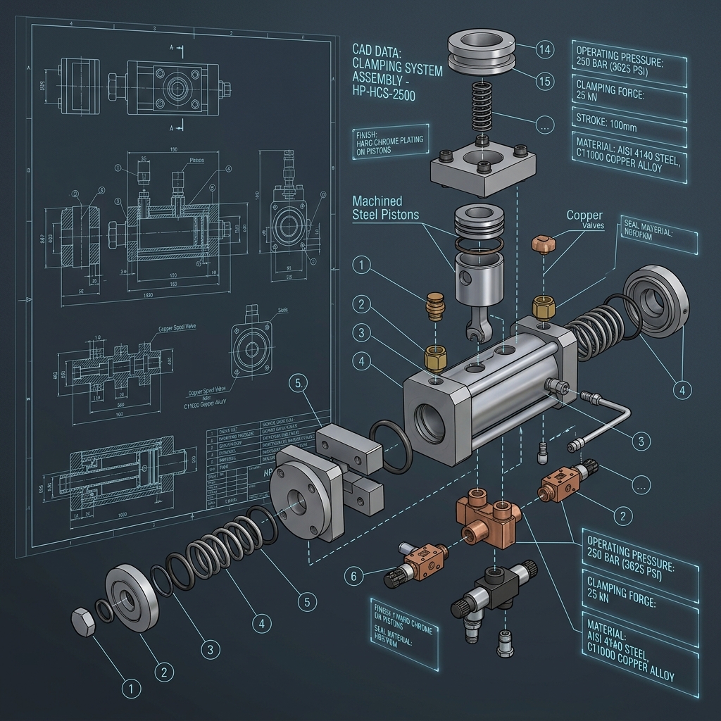 High-Pressure Hydraulic Clamping System